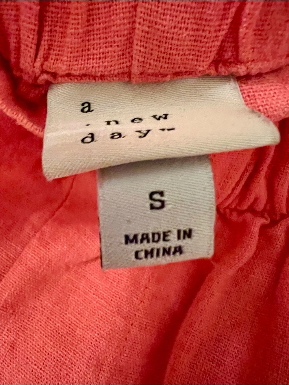 a new day Coral High-Waist Elastic Linen-Blend Shorts - Picture 4 of 7